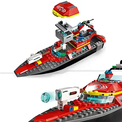 LEGO City 60373 Barco de Resgate dos Bombeiros