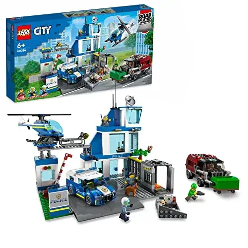 LEGO City Esquadra da Policia 60316 Plástico Brinquedo 6+