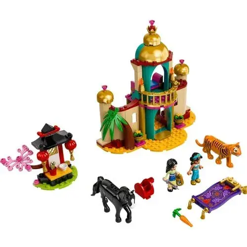 LEGO Disney Aventura de Jasmine e Mulan 43208 Palácio Dublado Azul 6 Anos