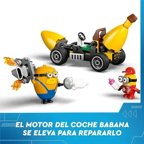 LEGO Gru 4 Minions e Carro Banana Diversão Infantil