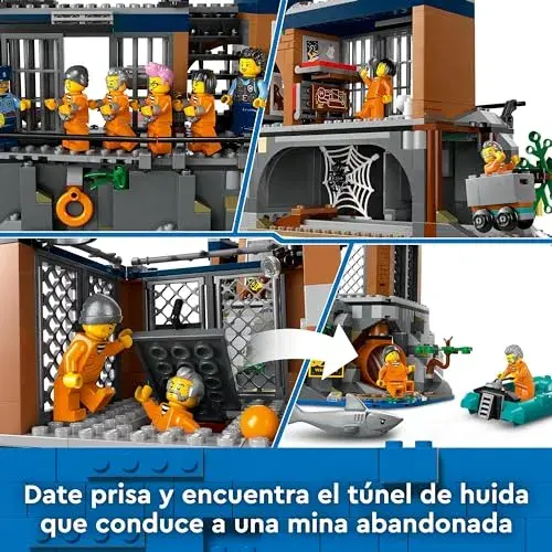 LEGO Ilha da Prisão da Polícia 60419 Teia de Fuga Amarelo 7+