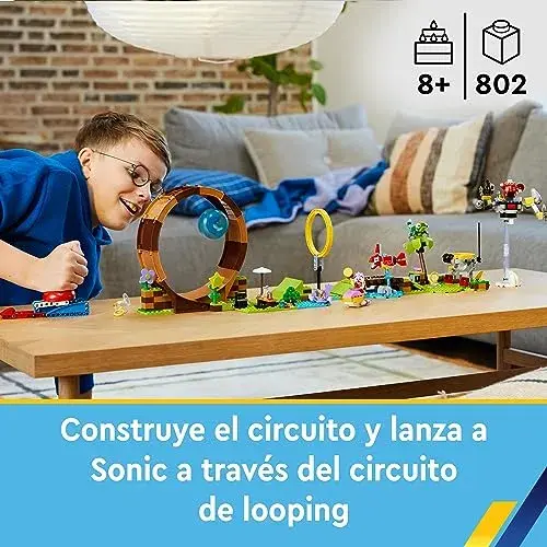 LEGO Sonic The Hedgehog 76994 Desafio do Loop na Colina Verde de Sonic 8+