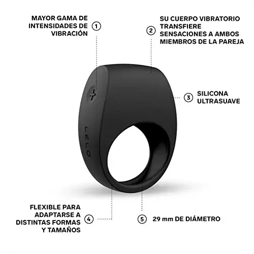 Lelo Anel Vibratório Tor 2 Silicone Preto