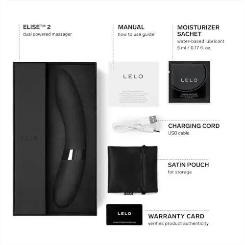 Lelo Elise 2 Vibrador Duplo Silicone Preto