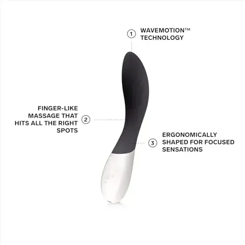 Lelo Mona Wave Vibrador Intenso Padrões Recarregável Preto