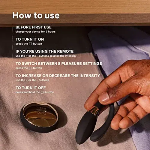 Lelo Tiani Duo Vibrador Casais Intensidade Silicone Preto