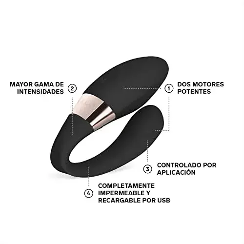 Lelo Tiani Harmony Vibrador Duplo Bluetooth Silicone Preto