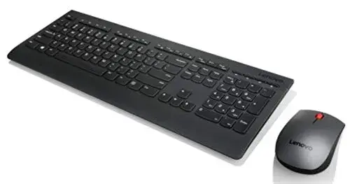 Lenovo 4X30H56820 Teclado e Mouse Wireless RF Preto Wireless