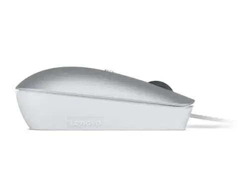 Lenovo GY51D20877 Mouse Compacto USB-C Cinza Claro