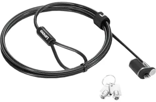 Lenovo NanoSaver Essential Cable Lock Material Alta Qualidade Flexível Durável