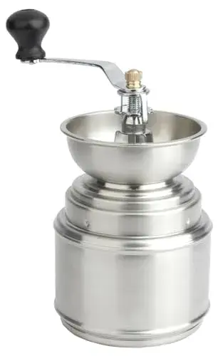 Leopold Vienna Moinho de Café Inox com Alça de Madeira