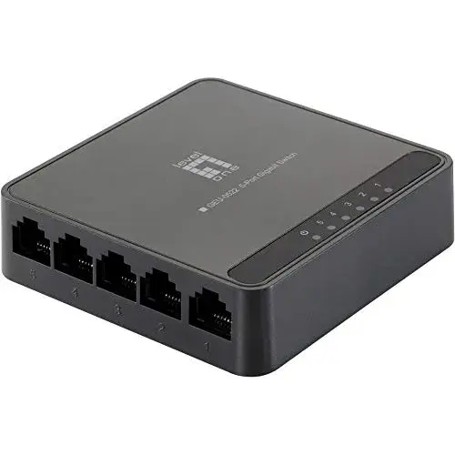 LevelOne GEU-0522 Switch 5-Port Gigabit Ethernet Preto