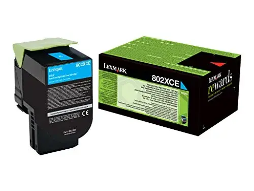 Lexmark 80C2XCE Tinteiro Azul 4000 páginas