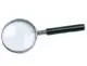 LiderPapel Lupa de Vidro Aro Metálico Preto 75mm com 3 Aumentos