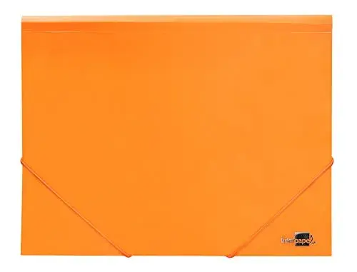 LiderPapel Pasta de Arquivo Elastico A4 Opaca Laranja