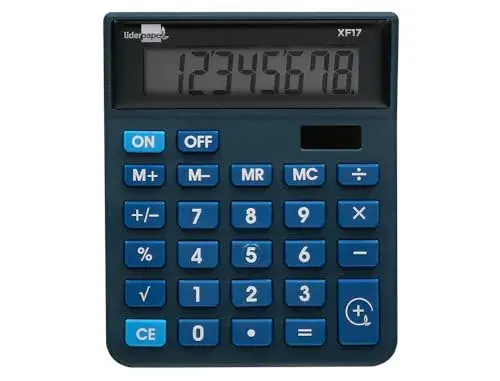 LiderPapel XF17 Calculadora Solar 8 Dígitos