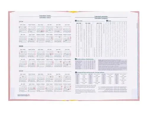 LiderPapel Agenda Diária 2025 A5 Rosa