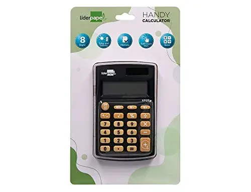 LiderPapel Calculadora de Bolso xf05 8 Dígitos Solar e Pilhas