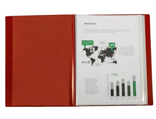 LiderPapel Classificador 80 Bolsas Vermelho A4