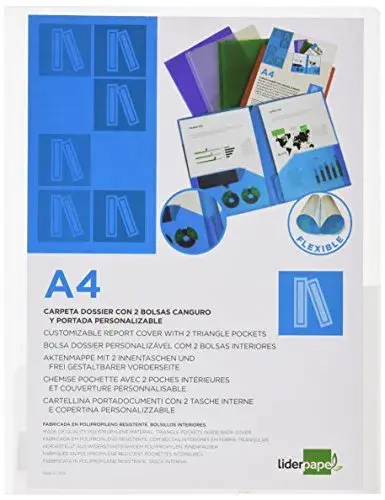 Liderpapel Pasta A4 Bolsa Dupla Cristal