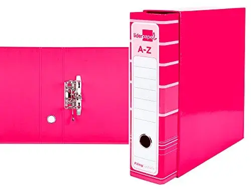LiderPapel Pasta de Arquivo Alavanca A4 Rosa 80mm