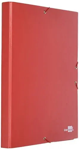 LiderPapel Pasta de Elástico Folio 40mm Vermelha
