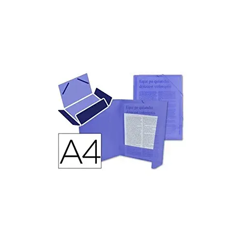 Liderpapel Pasta de Elásticos A4 Azul