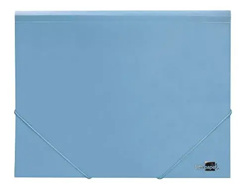 LiderPapel Pasta Elásticos A4 Opaca Azul Celeste