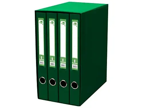 LiderPapel Pastas de Arquivo 4 Pastas Folio Preto