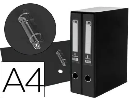 LiderPapel Pastas de Arquivo Capacidade 2 Folio Preto