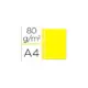 LiderPapel Resma A4 80g Amarelo 100 folhas