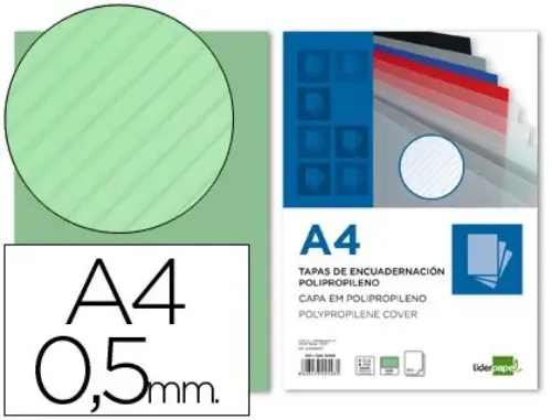 LiderPapel Tampa de Encadernação Papel 0,5mm A4 50 unidades