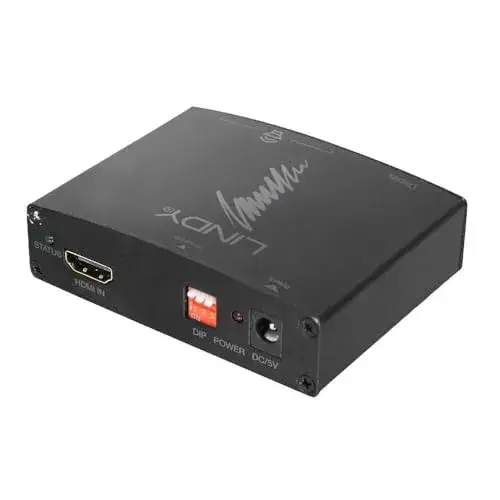 Lindy Extractor de Áudio HDMI 4K Bypass 10200 Mbit/s Preto