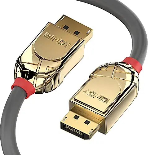 Lindy Cabo DisplayPort 10m Gold