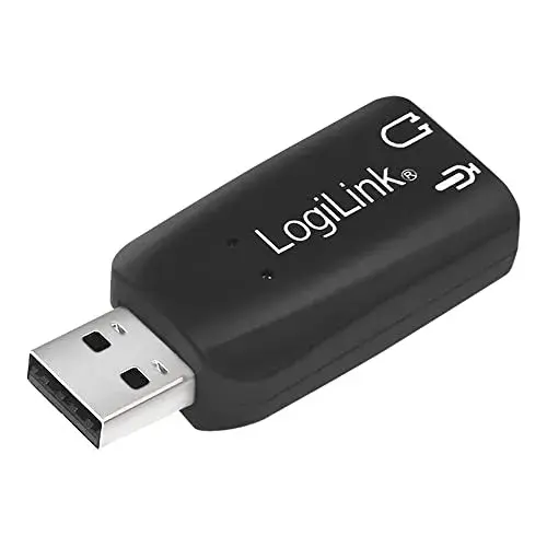 Logilink UA-0053 Placa de Som 5.1 USB Adaptador com efeitos sonoros