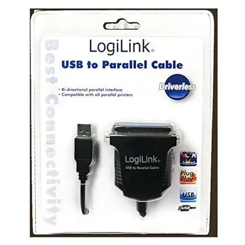 Logilink Adaptador USB a Paralelo USB A a Centronics