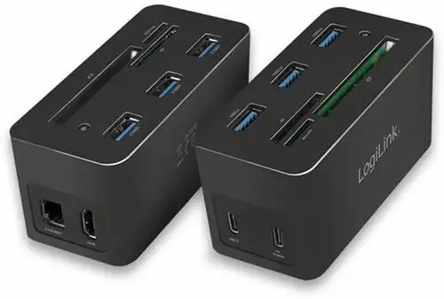Logilink Dockingstation USB-C 10-Port HDMI 4K Preto