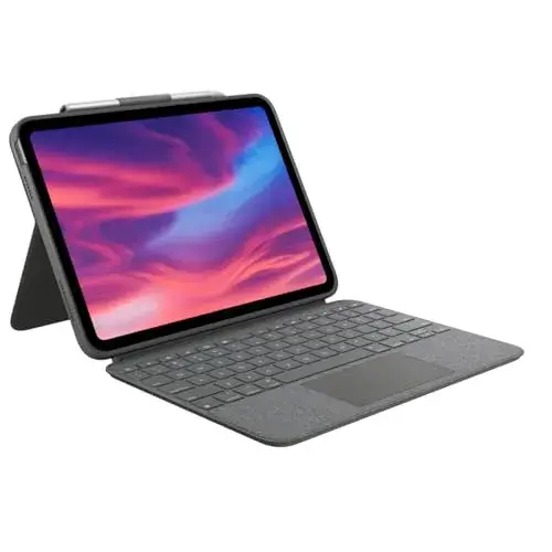 Logitech Combo Touch Cinzento iPad 10ª Geração Teclado com Retroiluminação