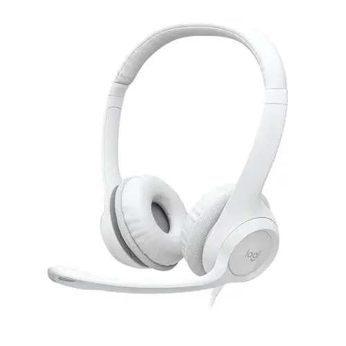 Logitech H390 auscultador com microfone branco