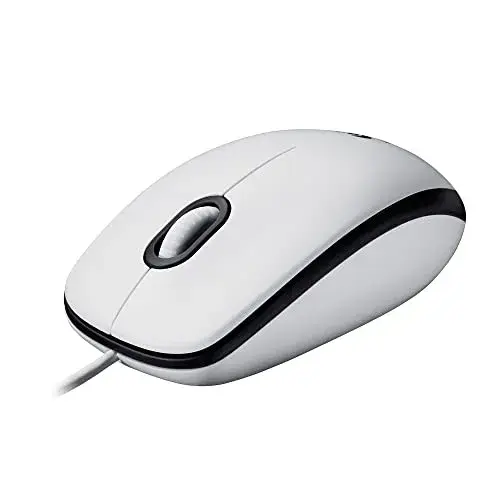 Logitech M100 Mouse Óptico 1000 DPI Cabo Branco