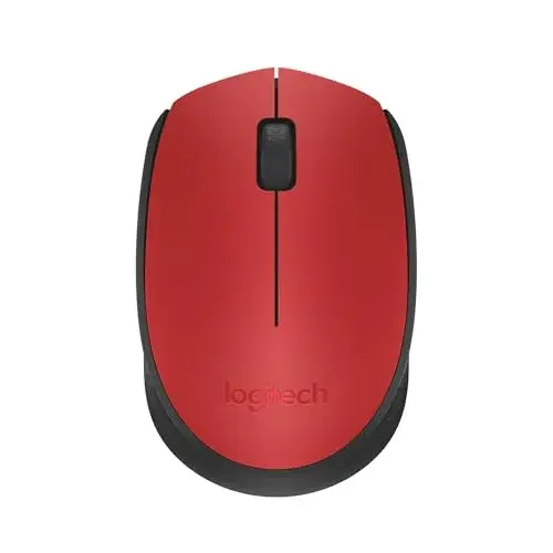 Logitech M171 Mouse Wireless 1000 DPI RF Wireless Vermelho