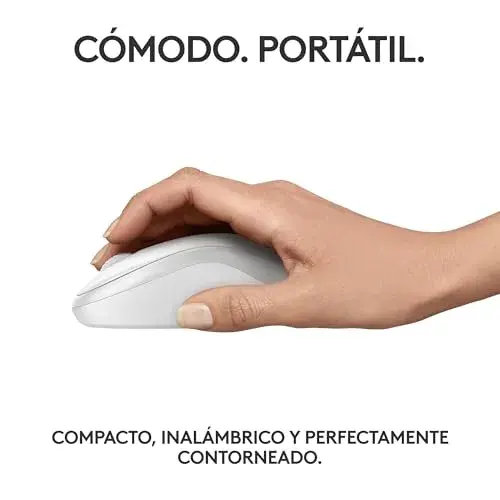 Logitech M240 Silent Bluetooth 4000DPI Ambidestro Branco