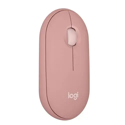 Logitech M350s Rato Bluetooth 4000 DPI Wireless Rosa