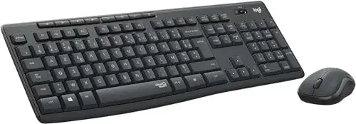 Logitech MK295 Silent Wireless Combo Teclado Numérico Sem Fios Cinzento