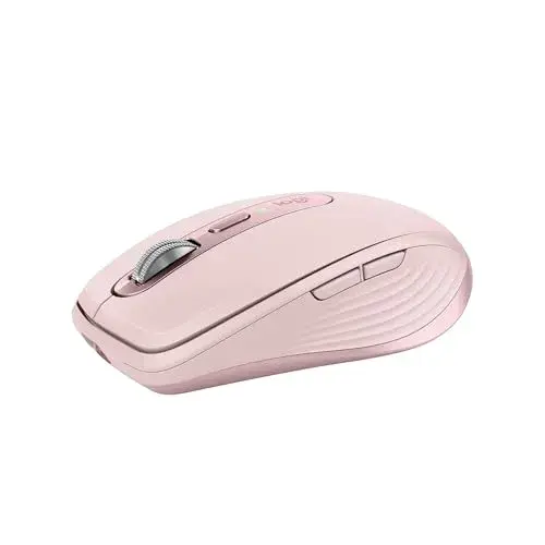 Logitech MX Anywhere 3S Mouse 8000DPI Wireless Bluetooth Rosa