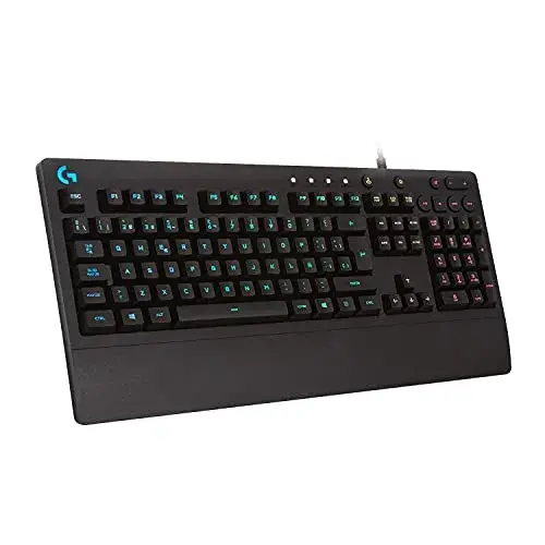 Logitech 920-008086 Membrana LED RGB Com fio Preto