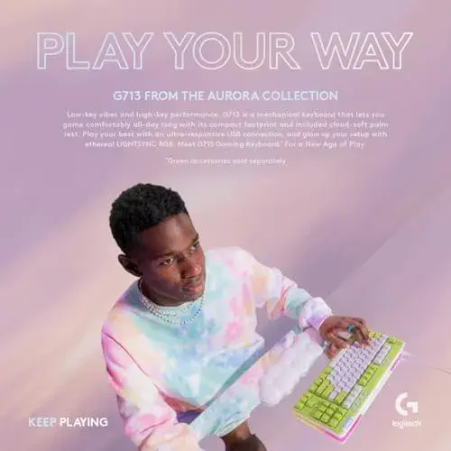 Logitech G713 Mecânico USB Type-C Branco Retroilumado