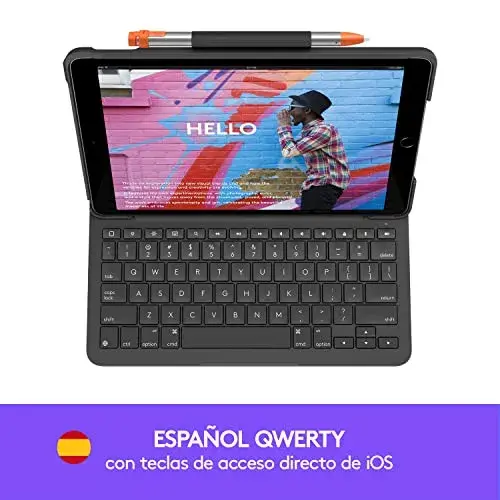 Logitech Slim Folio Grey 10.2″ Teclado Bluetooth para iPad 2019