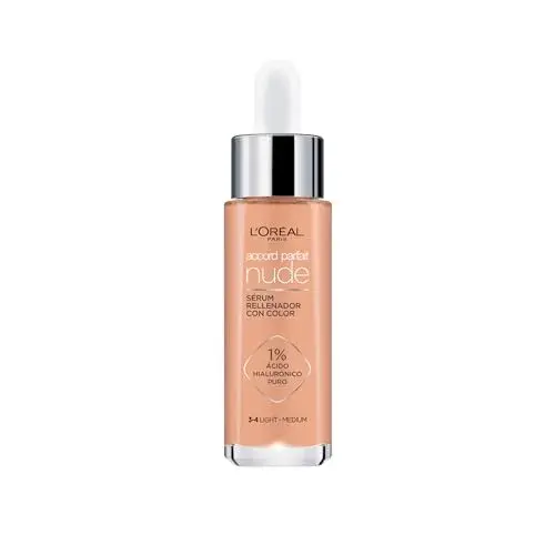 L’Oréal Accord Parfait Sérum de Cor Light Medium 30ml Enriquecido com Ácido Hialurônico