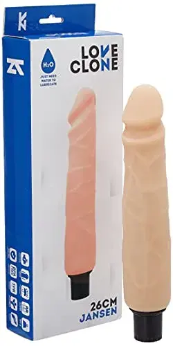 Love Clone Jansen Vibrador Classic Auto Lubrificado 26cm